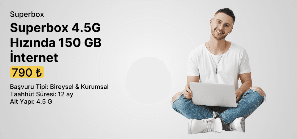 Superbox 4.5G Hızında 150 GB İnternet