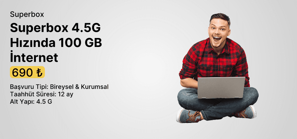 Superbox 4.5G Hızında 100 GB İnternet