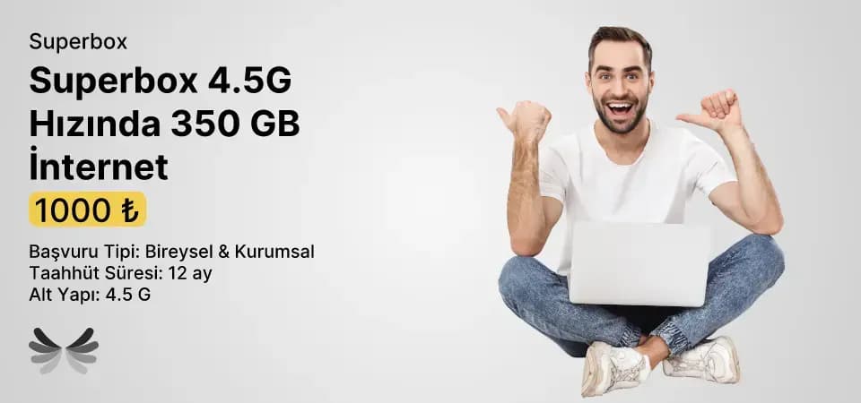 Superbox 4.5G Hızında 350 GB İnternet