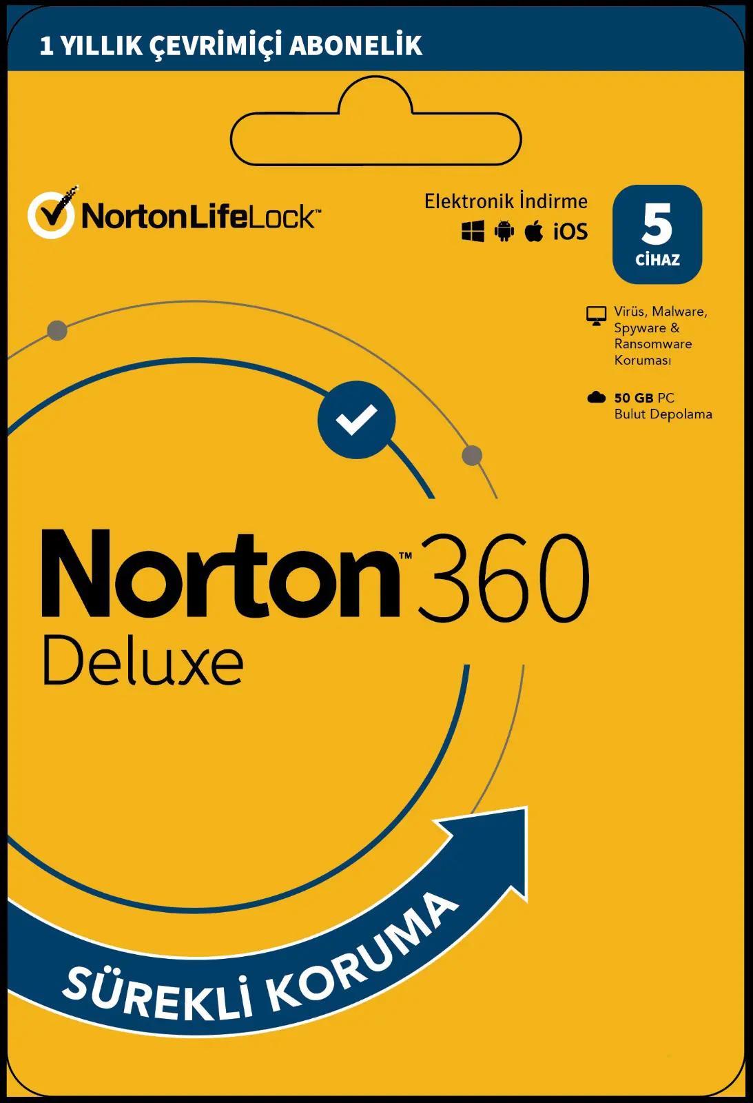 Norton 360 Deluxe 5 Cihaz -