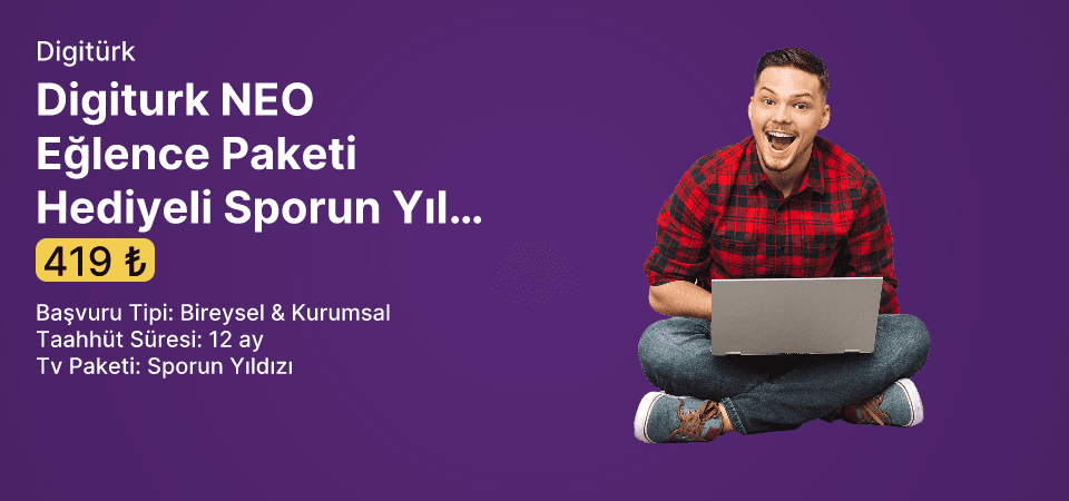  Digiturk NEO Eğlence Paketi Hediyeli Sporun Yıldızı Tv Paketi 