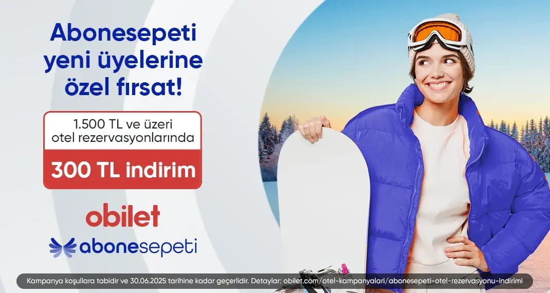 Obilet'te Geçerli Otel Rezervasyonlarında 300 TL İndirim