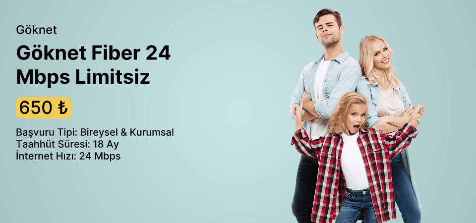 Göknet Fiber 24 Mbps Limitsiz